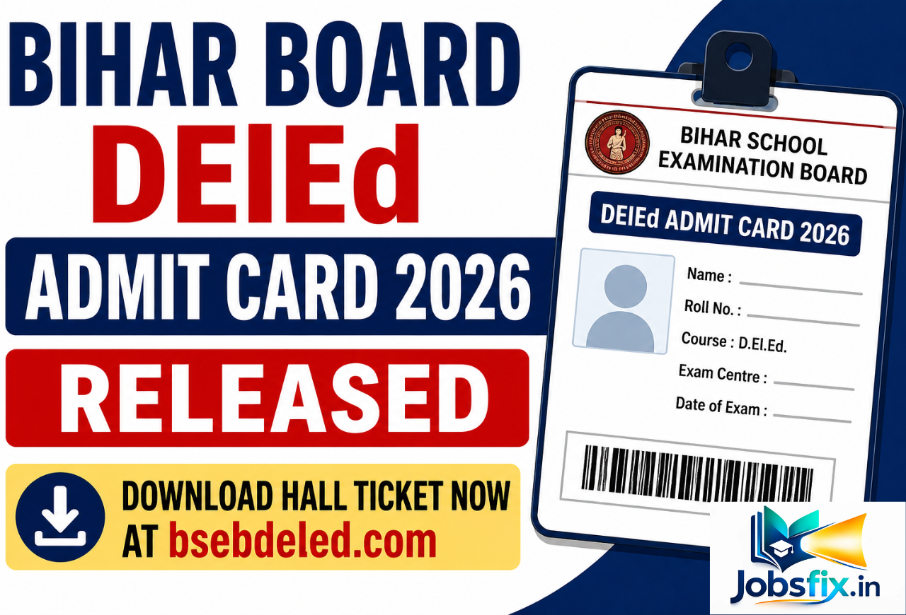 Bihar Board DElEd Admit Card 2026